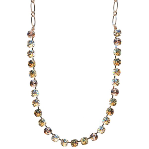 Necklace By Mariana Woman Shimmering Golden Shadow and Topaz Swarovski Crystals