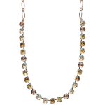 Necklace By Mariana Woman Shimmering Golden Shadow and Topaz Swarovski Crystals - Image 3