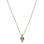 Mariana Necklace Pendant Adorable Lt Smoked Topaz & Golden Shadow Austrian Crystals Euploea Core My Butterfly Coll. - Image 2