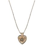 Mariana Necklace Pendant Heart Shaped in Greens & Moonlight Austrian Crystals Boloria Dia My Butterfly Coll. - Image 3