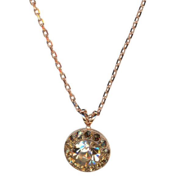 Mariana Necklace Pendant Moonlight & Golden Shadow Austrian Crystals Euploea Core My Butterfly Coll.