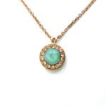 Mariana Necklace Pendant Charming Chrysolite Opal & Golden Shadow Austrian Crystals Boloria Dia My Butterfly Coll.