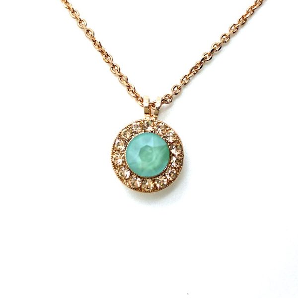 Mariana Necklace Pendant Charming Chrysolite Opal & Golden Shadow Austrian Crystals Boloria Dia My Butterfly Coll.