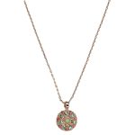 Mariana Necklace Pendant Guardian Angel in Greens, Padparadscha & Golden Shadow Austrian Crystals Boloria Dia My Butterfly Coll. - Image 2