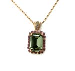 Necklace Pendant By Mariana Woman Beautiful Black Diamond Swarovski Crystals