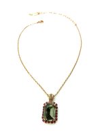 Necklace Pendant By Mariana Woman Beautiful Black Diamond Swarovski Crystals - Image 3
