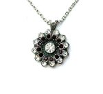 Mariana Necklace Pendant Gorgeous Clear and Siam Austrian Crystals My Treasures Coll.