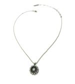Mariana Necklace Pendant Gorgeous Clear and Siam Austrian Crystals My Treasures Coll. - Image 3