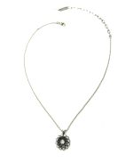 Mariana Necklace Pendant Gorgeous Clear and Siam Austrian Crystals My Treasures Coll. - Image 2