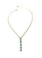 Necklace Pendant By Mariana Woman Lovely Multi Tier Howlite Chinese Turquoise Minerals - RG - Image 3