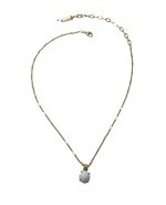 Mariana Necklace Pendant Faceted Jade White Mineral My Treasures Coll. - Image 2