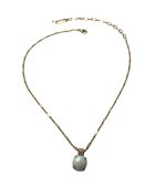 Mariana Necklace Pendant Faceted Jade White Mineral My Treasures Coll. - Image 3