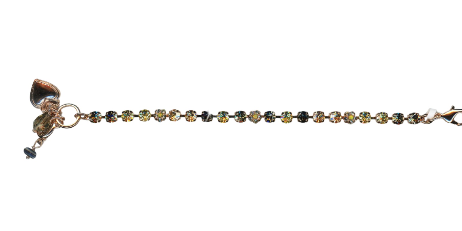 B-4008-1121-RG(1) Mariana Bracelet Black Dia, Silver Night, Golden Shadow, Tabac & Yellows Austrian Crystals Catopsilia Pomona My Butterfly Coll. - Image 1
