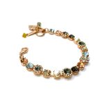 Bracelet By Mariana Tea Time Coll. Azure, Black Diamond, Smoked Topaz, Cream Pearl Swarovski Crystals - Image 2