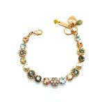 Bracelet By Mariana Tea Time Coll. Azure, Black Diamond, Smoked Topaz, Cream Pearl Swarovski Crystals - Image 3
