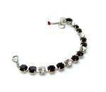Mariana Bracelet Sophisticated Clear & Garnet Austrian Crystals My Treasures Coll. - Image 2