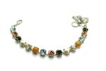 Mariana Bracelet Yellow Jasper Mineral w/ Clear, Blk Dia, Lt Smoked Topaz, Cream Pearl & Golden Shadow Austrian Crystals Earl Grey Tea Time Coll. - Image 3