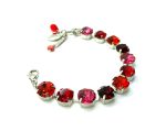 Mariana Bracelet Lovely Hyacinth, Lt Siam, Fuchsia & Siam Austrian Crystals Hibiscus Tea Time Coll. - Image 2