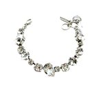 Bracelet By Mariana My Treasures Coll. Mixed Shapes Clear Swarovski Crystals