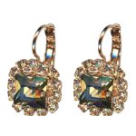 Mariana Earrings Beautiful Golden Shadow & Silver Night Austrian Crystals Catopsilia Pomona My Butterfly Coll.