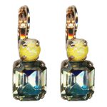 Earrings By Mariana Woman Black Diamond and Sun Kissed Sunshine Swarovski Crystals - Image 3