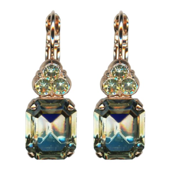 Mariana Earrings Stunning Golden Shadow & Silver Night Austrian Crystals Catopsilia Pomona My Butterfly Coll.
