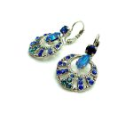 Mariana Earrings Boho Gypsy in Blues Austrian Crystals Sleepytime Tea Time Coll. - Image 2