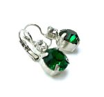 Earrings By Mariana Woman Clear and Emerald Swarovski Crystals-RO - Image 3