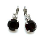 Mariana Earrings Soulful Garnet & Clear Austrian Crystals My Treasures Coll.