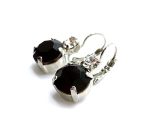 Mariana Earrings Soulful Garnet & Clear Austrian Crystals My Treasures Coll. - Image 2