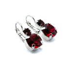 Earrings By Mariana Woman Classy Garnet Swarovski Crystals - Image 3