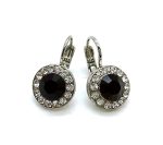 Mariana Earrings Exquisite Garnet & Clear Austrian Crystals My Treasures Coll.
