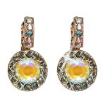 Mariana Earrings Shimmering AB, Blk Dia & Sun Kissed Sunshine Austrian Crystals Catopsilia Pomona My Butterfly Coll. - Image 2