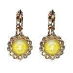 Earrings By Mariana Woman Floral Sun Kissed Sunshine and Golden Swarovski Crystals - Image 3