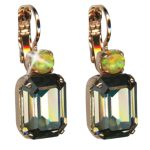 Mariana Earrings Elegant Black Diamond & Yellow Synthetic Opal Austrian Crystals Catopsilia Pomona My Butterfly Coll. - Image 3