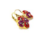 Mariana Earrings Exquisite Purple, Orange & Pink Austrian Crystals Lady Marmalade Songbook Coll. - Image 3