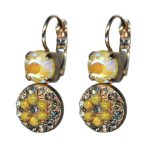 Mariana Earrings Sophisticated Blk Diamond & Yellows Austrian Crystals Catopsilia Pomona My Butterfly Coll. - Image 3