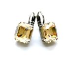 Mariana Earrings Adorable Golden Shadow Austrian Crystals My Treasures Coll. Silver Plated
