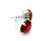 Mariana Earrings Preppy Stud Ruby Austrian Crystals My Treasures Coll. - Image 3