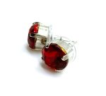 Mariana Earrings Preppy Stud Ruby Austrian Crystals My Treasures Coll. - Image 2
