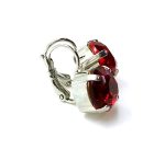 Earrings By Mariana Woman Stunning Ruby Swarovski Crystals-RO - Image 3