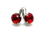 Earrings By Mariana Woman Stunning Ruby Swarovski Crystals-RO