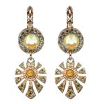 Mariana Earrings Boho Gypsy Yellows & Tabac Austrian Crystals Catopsilia Pomona My Butterfly Coll.