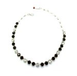Mariana Necklace Elegant Garnet & Clear Austrian Crystals My Treasures Coll. - Image 3