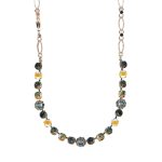 Mariana Necklace Gorgeous Sun Kissed Sunshine, Tabac, Blk Dia & Silver Night Austrian Crystals Catopsilia Pomona My Butterfly Coll. - Image 2