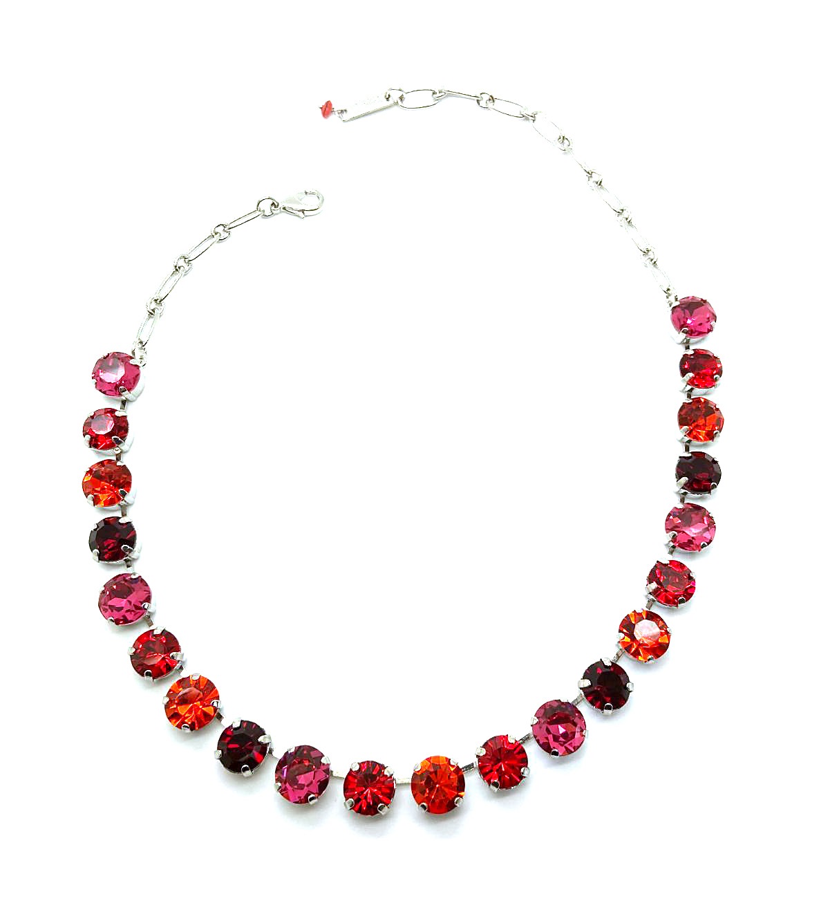 N-3474-1135-RO (2) Necklace By Mariana Woman Sassy Hyacinth and Siam Swarovski Crystals - Image 1