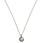 Mariana Necklace Pendant Dainty Floral in Tabac & Silver Night Austrian Crystals Catopsilia Pomona My Butterfly Coll. - Image 3