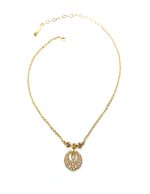 Mariana Necklace Pendant Timeless Lt Colorado Topaz & Golden Shadow Austrian Crystals Out of Africa Winter 2021 Coll. - Image 2
