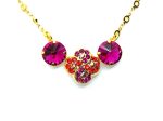 Mariana Necklace Pendant Purple, Orange & Pink Austrian Crystals Lady Marmalade Songbook Coll.