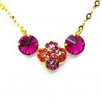 Mariana Necklace Pendant Purple, Orange & Pink Austrian Crystals Lady Marmalade Songbook Coll.